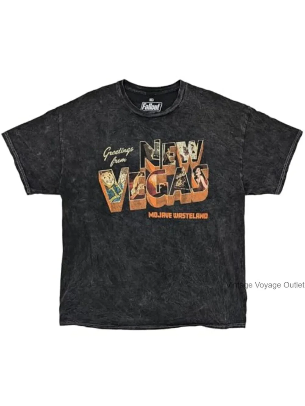 Men's Fallout New Vegas Graphic Tee 100% Cotton Short Sleeve Crew Neck